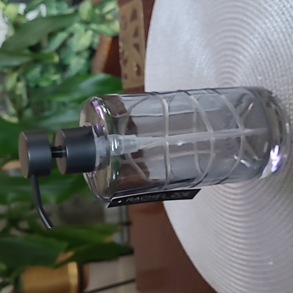 Rachel Zoe Etched Glass Soap Dispenser